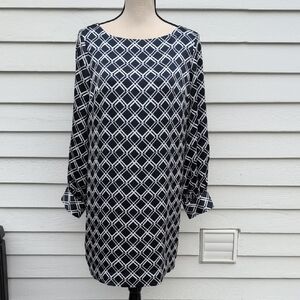 Banana Republic 10P Longsleeve Geometric Dress